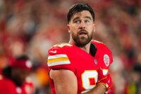Taylor Swift Celebrates Christmas at Travis Kelce's Chiefs vs. Steelers Game in Pittsburgh 045